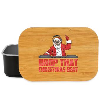DJ Santa - Lunch Box - black - Front