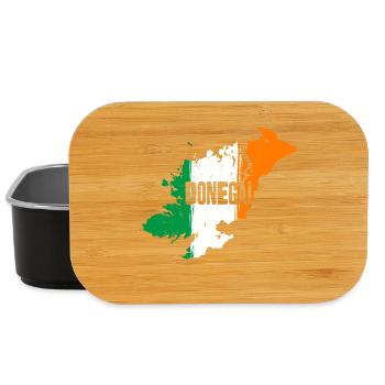 Donegal Ireland Flag | County Outline Map - Lunch Box - black - Front