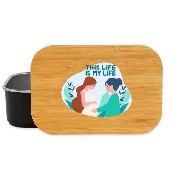 Midwife Pregnant Obstetrician - Lunch Box - black - Front