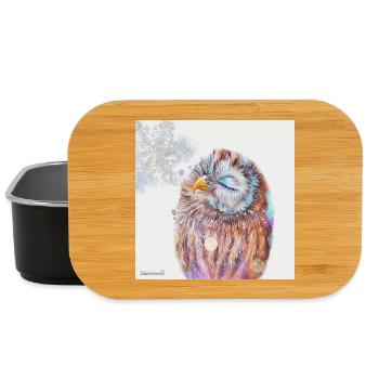 Owl - Lunch Box - black - Front