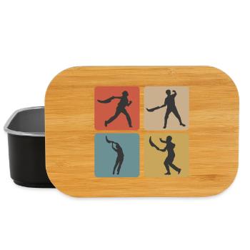 Design sportif Jai Alai - Boîte à goûter - noir - Devant