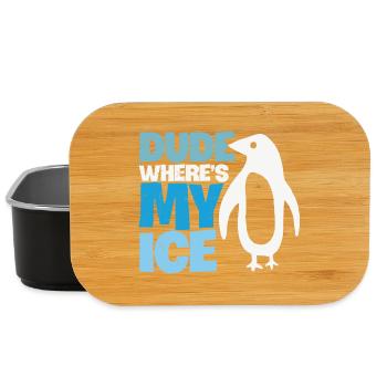Penguin Global Warming Climate Change - Lunch Box - black - Front