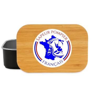 Écusson Sapeur-Pompier Français Bleu - Boîte à goûter - noir - Devant