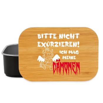 Bitte nicht exorzieren! Ich mag meine Dämonen - Lunch Box - Schwarz - Vorne