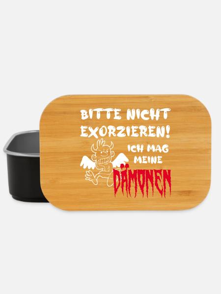 Bitte nicht exorzieren! Ich mag meine Dämonen - Lunch Box - Schwarz