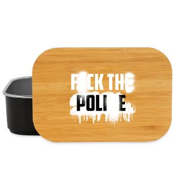 F*CK THE POLI*E - Lunch Box - Schwarz - Vorne