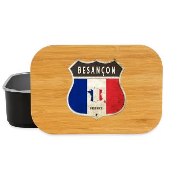 Besançon Frankreich Wappen Flaggen Design - Lunch Box - Schwarz - Vorne