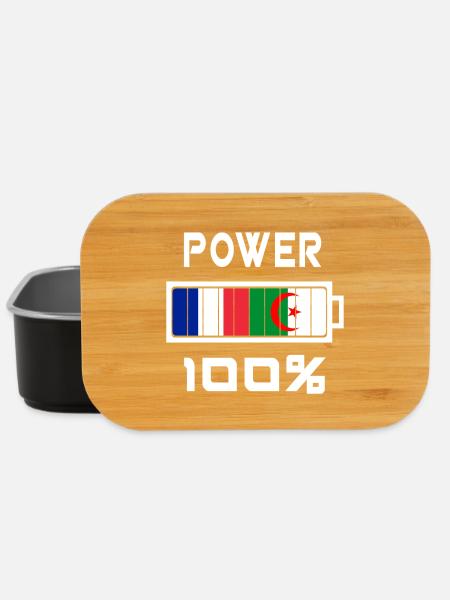 Algerien und Frankreich machen 100% - Lunch Box - Schwarz