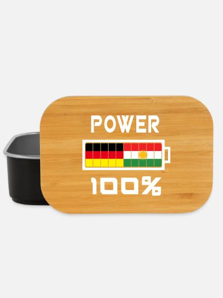 Deutschland und Kurdistan Power 100% - Lunch Box - Schwarz
