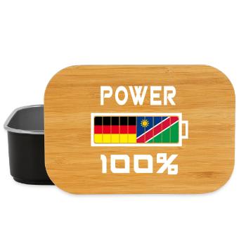 Deutschland und Namibia Power 100% - Lunch Box - Schwarz - Vorne