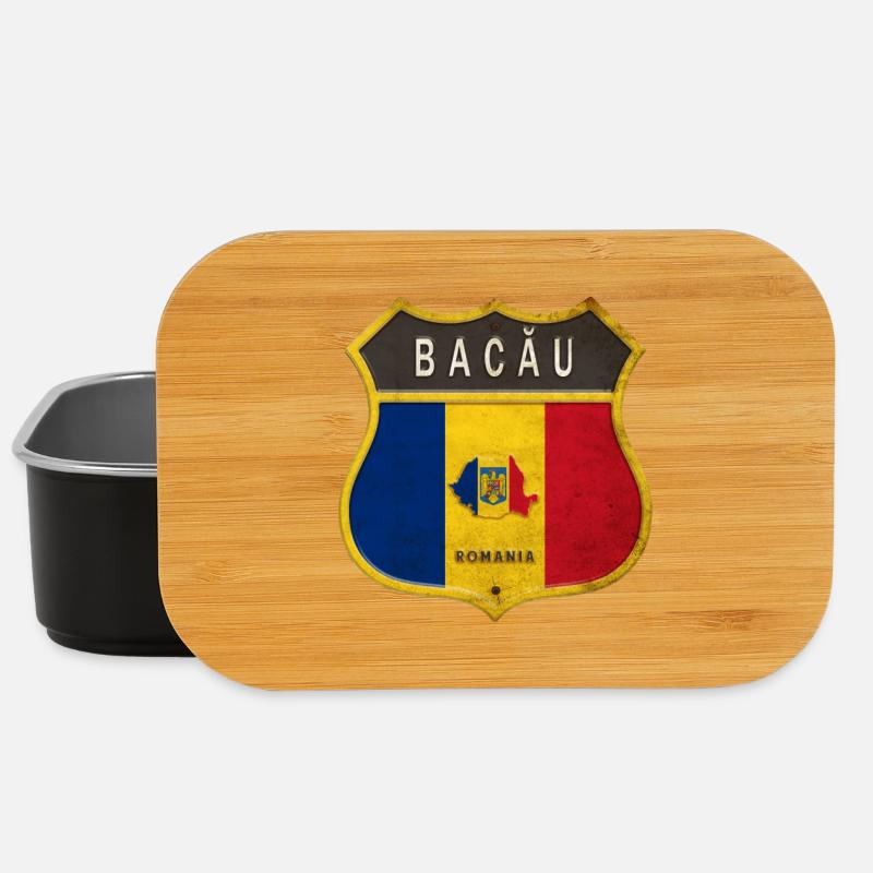 Bakau Rumänien Wappen Design - Lunch Box - Schwarz