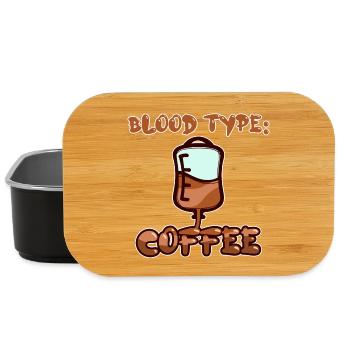 Caffeine Humorous Coffee Statement Coffee Drinker - Lunch Box - black - Front