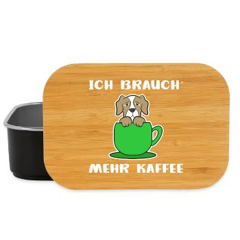 Kaffee Hund Kaffeetasse Statement Kaffeeliebhaber - Lunch Box - Schwarz - Vorne