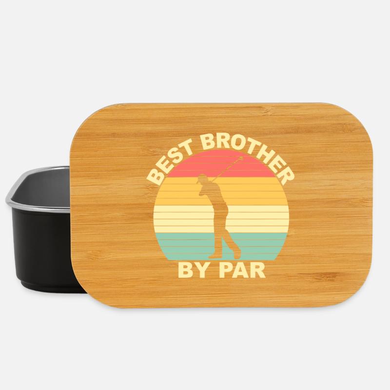 Best Brother By Par - Golfen - Lunch Box - Schwarz