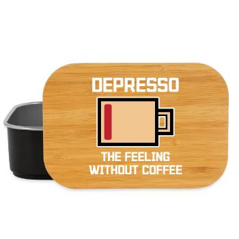 Humorous Coffee Espresso Statement Coffee Drinker - Lunch Box - black - Front