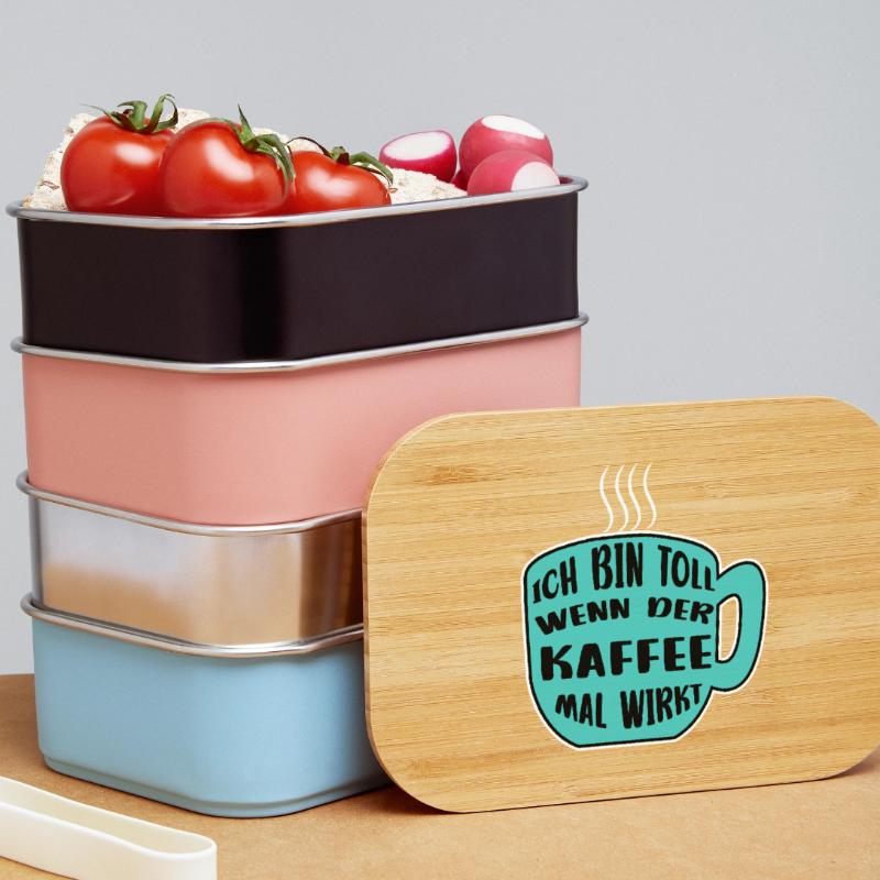 Kaffeetasse Kaffee Statement Koffein Kaffeetrinker Lunch Box