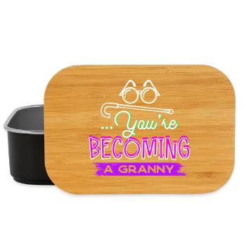 Congratulations Grandmother Grandma Statement Glasses - Lunch Box - black - Front