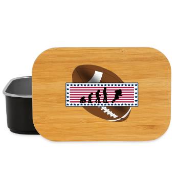 EVOLUTION AMERICAN FOOTBALL USA Flag Cadeau - Boîte à goûter - noir - Devant