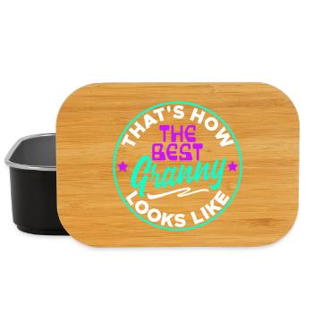 Cool Statement Beste Oma Enkelkind Großmutter - Lunch Box - Schwarz - Vorne