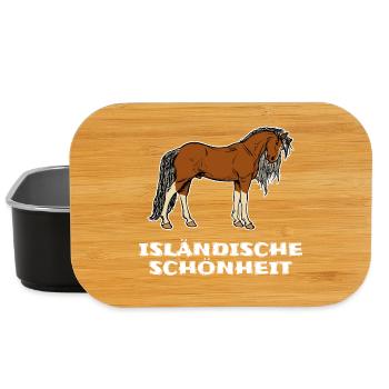 Islandpferde Pferde Pferdeliebe Statement Isländer - Lunch Box - Schwarz - Vorne