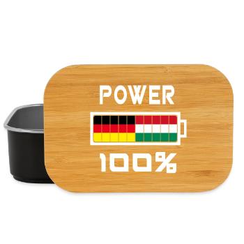 Germany and Hungary Power 100% - Lunch Box - black - Front