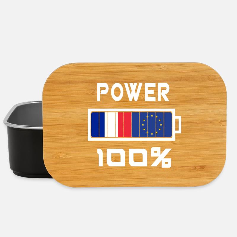 Europa und Frankreich Power 100% - Lunch Box - Schwarz