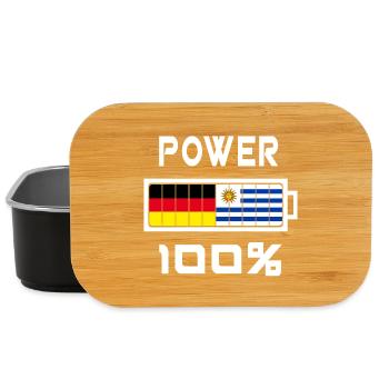 Germany and Uruguay Power 100% - Lunch Box - black - Front