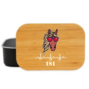 Cool Pferde Spruch Islandpferde Hengst Pferdefan - Lunch Box - Schwarz - Vorne