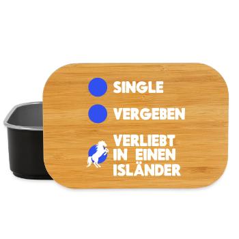 Pferde Humorvoll Statement Islandpferde Pferdefan - Lunch Box - Schwarz - Vorne
