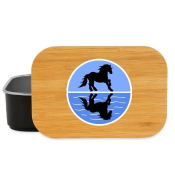 Cool Haflinger Pferde Islandpferde Pferdenarr - Lunch Box - Schwarz - Vorne