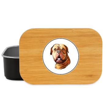 Dogue De Bordeaux Aquarelle pour chien Illustration - Boîte à goûter - noir - Devant