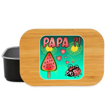 Wassermelonen Eiscreme - PAPA MARIENKÄFER - Lunch Box - Schwarz - Vorne