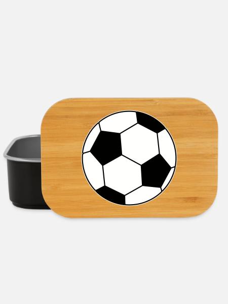 Fußball Ball - Lunch Box - Schwarz