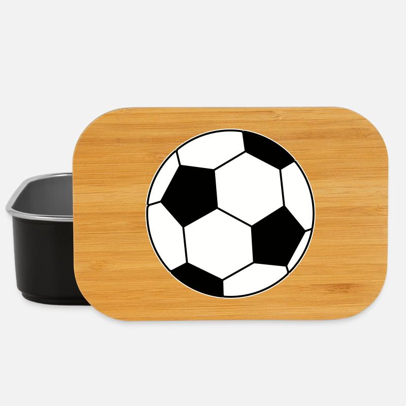 Fußball Ball  - Lunch Box - Schwarz
