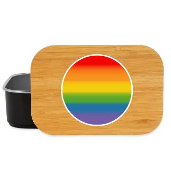 LGBT Regenbogen LGBT lgbtqi queer - Lunch Box - Schwarz - Vorne