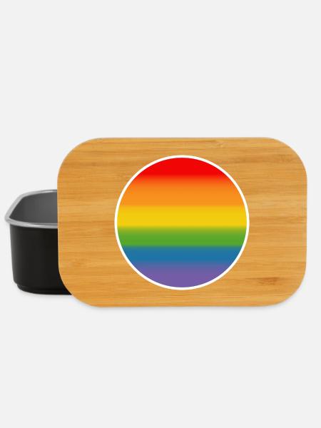 LGBT Rainbow LGBT lgbtqi queer - Lunch Box - black