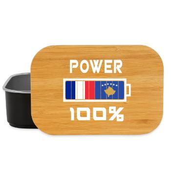 France and Kosovo are in power - Lunch Box - black - Front