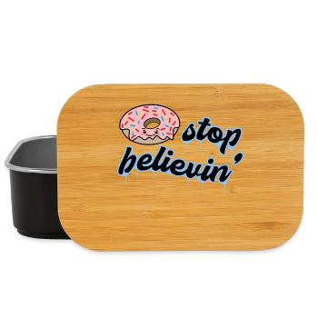 Süßigkeiten Lecker Donut Nachspeise Statement - Lunch Box - Schwarz - Vorne