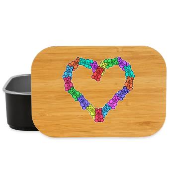 Süßigkeiten Bonbon Zucker Naschkatzen Nachspeise - Lunch Box - Schwarz - Vorne