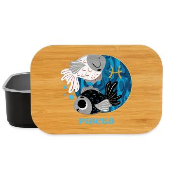 Zodiac sign Pisces - Lunch Box - black - Front