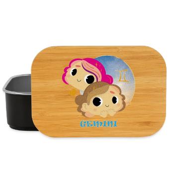 Zodiac sign Gemini - Lunch Box - black - Front