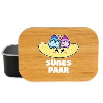 Nachspeise Süßigkeiten Konditor Naschkatzen Spruch - Lunch Box - Schwarz - Vorne