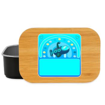 Namensgeschenke - U-BOOT - SELBST GESTALTEN - Lunch Box - Schwarz - Vorne