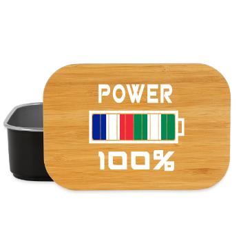 Performance du Nigeria et de la France 100% - Boîte à goûter - noir - Devant
