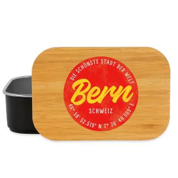 Bern Kreis Logo – Die schönste Stadt - Lunch Box - Schwarz - Vorne