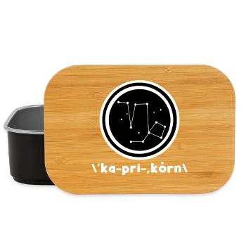 Astrologie Horoscope Capricorne Constellation Galaxie - Boîte à goûter - noir - Devant