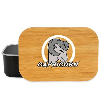 Horoscope Capricorne Signe du zodiaque Astronomie - Boîte à goûter - noir - Devant