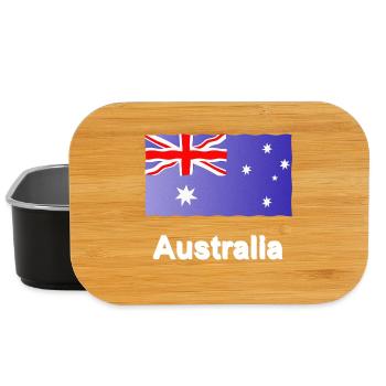 geschenke Australier, Flagge Australien, Australi - Lunch Box - Schwarz - Vorne