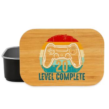 Retro-Controller-Level abgeschlossen - Lunch Box - Schwarz - Vorne