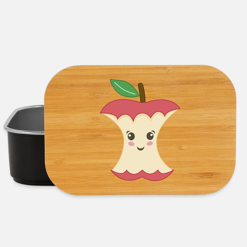 Kawaii Apple Trognon - Lunch Box - black